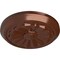 Ekena Millwork Olivia Ceiling Medallion (Fits Canopies up to 2 1/8"), Hand-Painted Copper Penny, 7 7/8"OD x 1 1/8"P CM07OLCPS - alternate 5